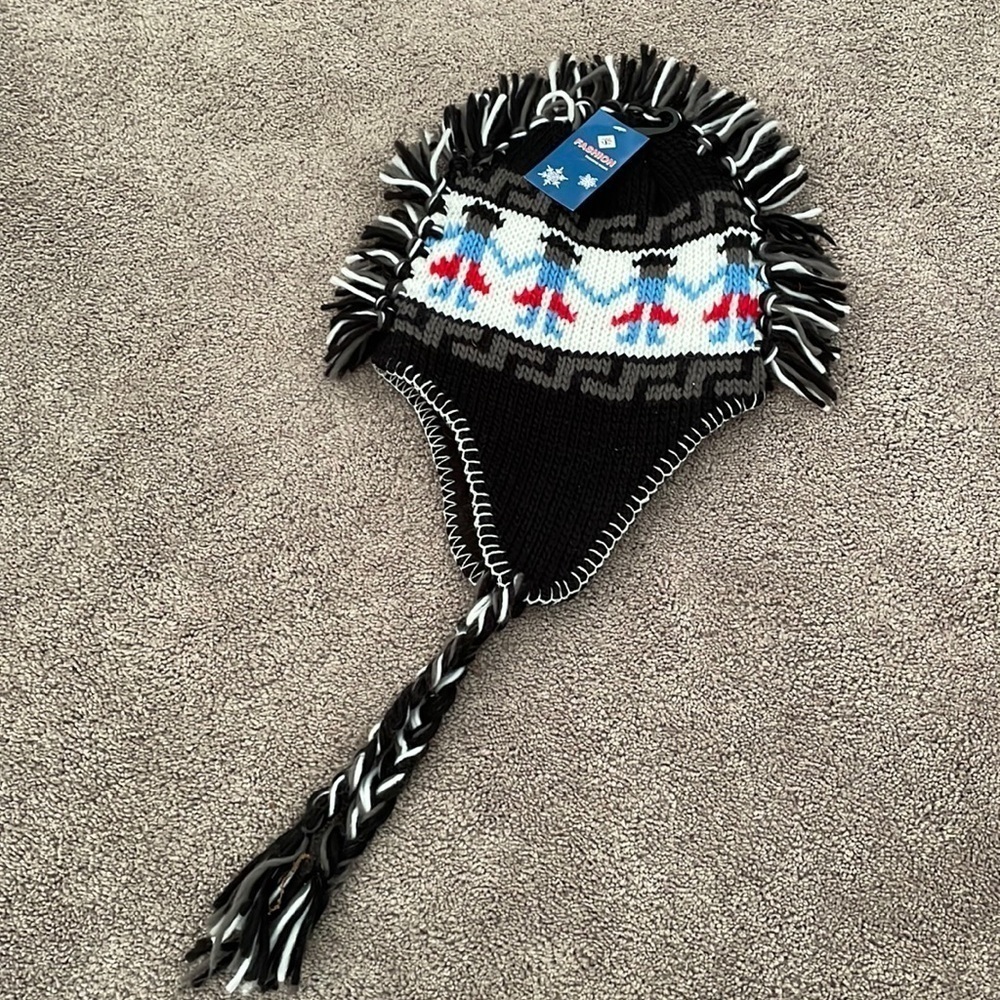 Winter Ski Snowboarding‎ Chunky Knit Hat